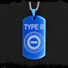 Жетон из медицинской стали Type o Negative NFTB008bl