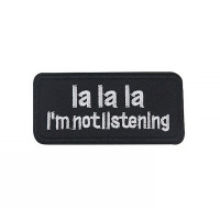 Термонашивка i'm not listening TNV518