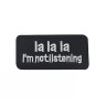 Термонашивка i'm not listening TNV518