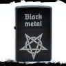 Зажигалка чёрная Black Metal NFZB007
