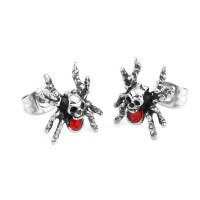 Серьга из нержавеющей стали Паук HPN874r