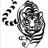 Временная татуировка Крадущийся тигр 34216