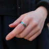 Кольцо из нержавеющей стали Forever in my heart 6 мм KSS587