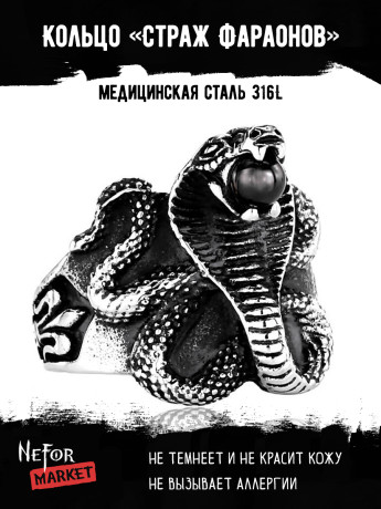 Кольцо из нержавеющей стали Страж Фараонов KSS127