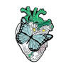 Значок Сердце с бабочками BR350
