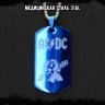Жетон из медицинской стали AC/DC NFTB013bl