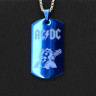 Жетон из медицинской стали AC/DC NFTB013bl