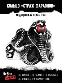 Кольцо из нержавеющей стали Страж Фараонов KSS127r