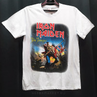 Футболка "Iron Maiden" белая RBM194