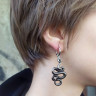 Серьга из нержавеющей стали с подвеской Змеиный Завет (1 шт) HPN789