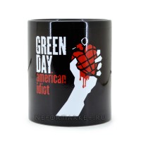 Кружка чёрная Green Day. MGB03