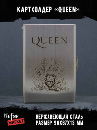 Картхолдер на 6 карт стальной Queen NFH003