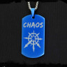 Жетон из медицинской стали Chaos (Звезда Хаоса) NFTB016bl
