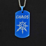 Жетон из медицинской стали Chaos (Звезда Хаоса) NFTB016bl