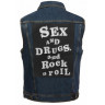 Нашивка большая Sex, Drugs, Rock'n'roll НШБ078