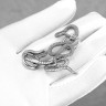 Серьга из нержавеющей стали с подвеской Ядовитая Тень (1 шт) HPN790
