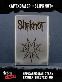 Картхолдер на 6 карт стальной Slipknot NFH004