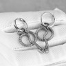 Серьга из нержавеющей стали с подвеской Тень Левиафана (1 шт) HPN791