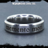 Кольцо из нержавеющей стали Memento mori 6 мм KSS591