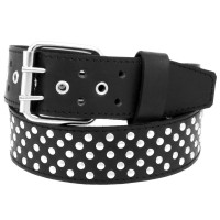 Ремень кожаный клёпка 5 рядов BELT29