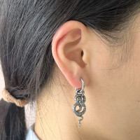 Серьга из нержавеющей стали с подвеской Змея HPN792