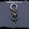 Серьга из нержавеющей стали с подвеской Слуга Бездны (1 шт) HPN792