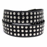 Ремень кожаный клёпка 3 ряда BELT39