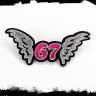 Термонашивка 67 с крыльями TNV268