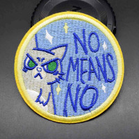 Термонашивка "No Means No" TNV367