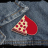 Парные значки металлические Люблю пиццу BR217