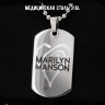 Жетон из медицинской стали Marilyn Manson NFT027