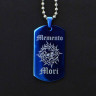 Жетон из медицинской стали Memento Mori NFTB021bl
