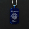 Жетон из медицинской стали Memento Mori NFTB021bl
