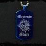 Жетон из медицинской стали Memento Mori NFTB021bl