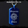 Жетон из медицинской стали Memento Mori NFTB021bl