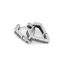Серьга из нержавеющей стали Ромб HPN795