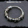 Серьга из нержавеющей стали Колючая проволока (1 шт) HPN796