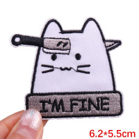 Термонашивка Котик "I'm Fine" TNV432