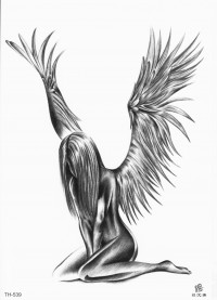 Временная татуировка Ангел 34403