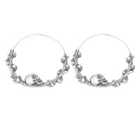 Серьги из нержавеющей стали Черепа (пара) HPN798