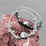 Серьги из нержавеющей стали Венок Смерти (пара) HPN798