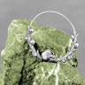 Серьги из нержавеющей стали Венок Смерти (пара) HPN798