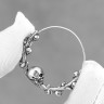 Серьги из нержавеющей стали Венок Смерти (пара) HPN798