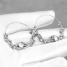 Серьги из нержавеющей стали Венок Смерти (пара) HPN798