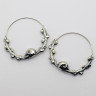 Серьги из нержавеющей стали Венок Смерти (пара) HPN798