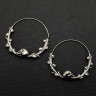 Серьги из нержавеющей стали Венок Смерти (пара) HPN798