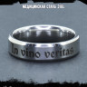 Кольцо из нержавеющей стали In vino veritas 6 мм KSS595