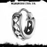Серьга из нержавеющей стали Излом HPN916