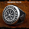 Кольцо из нержавеющей стали Компас Викингов KSS336