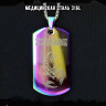 Жетон из медицинской стали Scorpions NFTB007rb